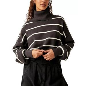 Sold! Free People Paulie Sweater Smoked Pearl Turtleneck Sweater Medium